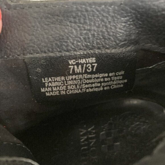 Vince Camuto Hayes black leather ankle boot (size 7) booties, side zippers - Picture 8 of 8